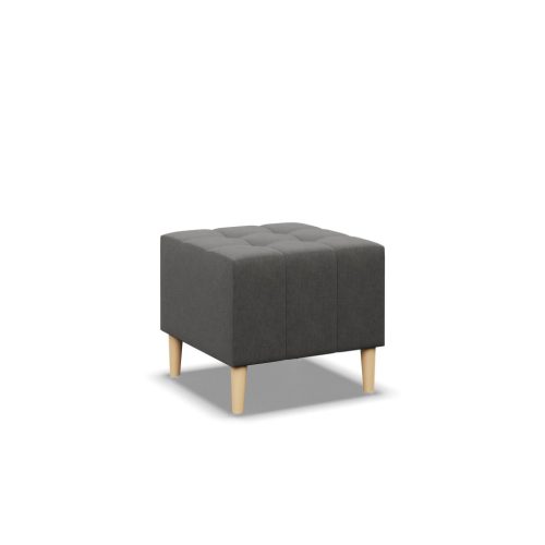 Oslo puff, fonott, 50x50, szürke
