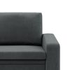 Vertico fekvőfotel, 80 cm széles, bársony, szürke