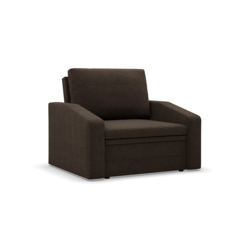 Vertico fekvőfotel, 80 cm széles, fonott, barna