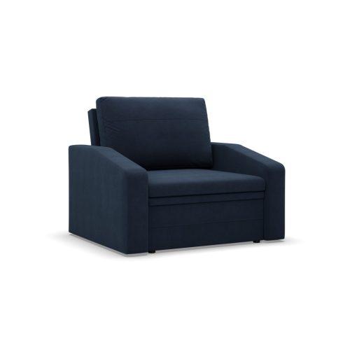 Vertico fekvőfotel, 80 cm széles, fonott, kék