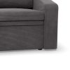 Vertico fekvőfotel, 80 cm széles, kordbársony, szürke