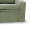 Vertico fekvőfotel, 80 cm széles, kordbársony, zöld