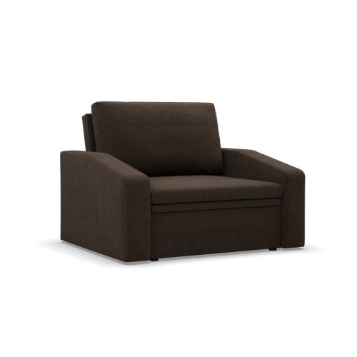 Vertico fekvőfotel, 90 cm széles, fonott, barna