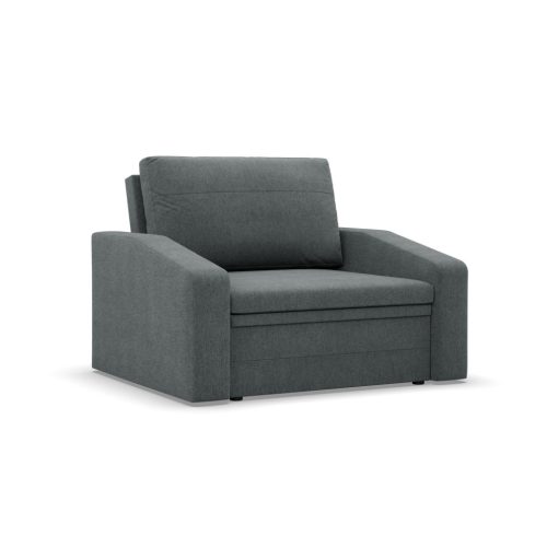 Vertico fekvőfotel, 90 cm széles, fonott, szürke