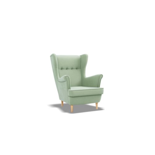 Uszak Mini fotel, bársony, zöld