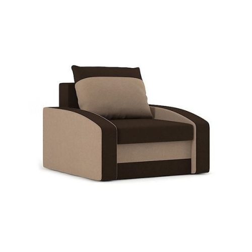 HEWLET fotel, normál szövet, hab töltőanyag, szín - barna / cappuccino