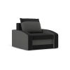 HEWLET fotel, normál szövet, hab töltőanyag, szín - fekete / szürke