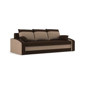   HEWLET kanapéágy, normál szövet, hab töltőanyag, szín - barna / cappuccino