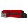 METRO kinyitható sarokkanapé polccal és 2 db puffal, normál szövet, hab töltőanyag, balos, bal oldali polc, jobb oldali puff tároló, fekete / piros