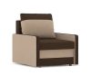 MILTON fotel, normál szövet, hab töltőanyag, szín - barna / cappuccino
