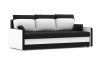 MILTON kanapéágy, PRO szövet, bonell rugóval, szín - fekete / fehér