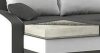 MILTON kinyitható kanapé, normál szövet, hab töltőanyag, szín - szürke / fehér