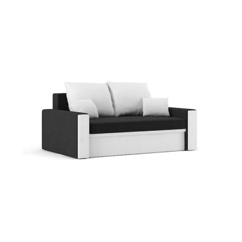 MONTANA kinyitható kanapé, normál szövet, szín - fekete / fehér