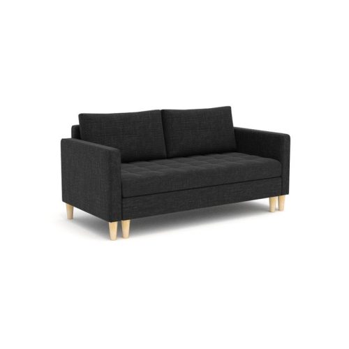 OSLO kinyitható kanapé, szín - fekete