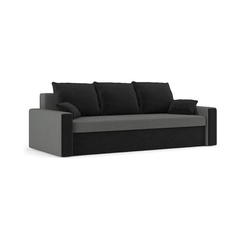 PANAMA kanapéágy, normál szövet, hab töltőanyag, szín - szürke / fekete