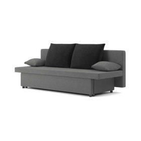   SONY 2 kanapéágy, normál szövet, hab töltőanyag, szín - szürke / fekete