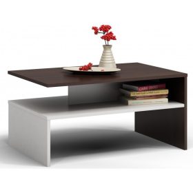   Aldabra Boston MIX dohányzóasztal, 90x45x60 cm, wenge- fehér