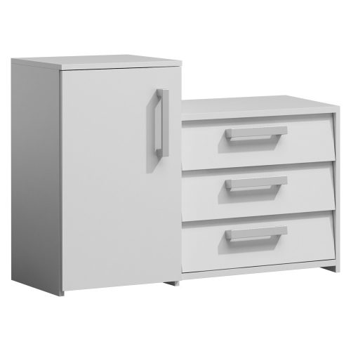 Aldabra Paris előszoba bútor, 99x68x36 cm, fehér