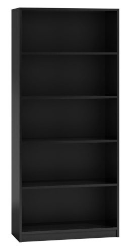 Aldabra R80 polcos szekrény, 80x182x30 cm, fekete