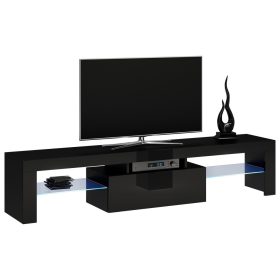   Aldabra RTV DEKO160 TV állvány, 160x45x40 cm, fényes fekete