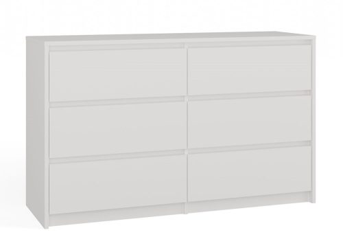 Aldabra K120 2X3 komód, 120x73,5x40 cm, fehér