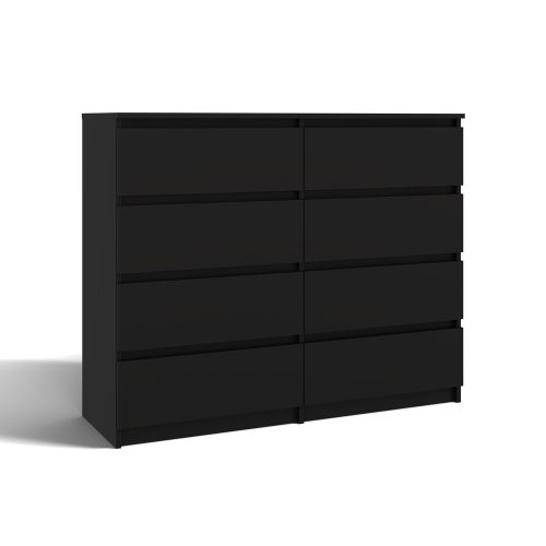 Aldabra M8 140 komód, 138x97x40 cm, fekete