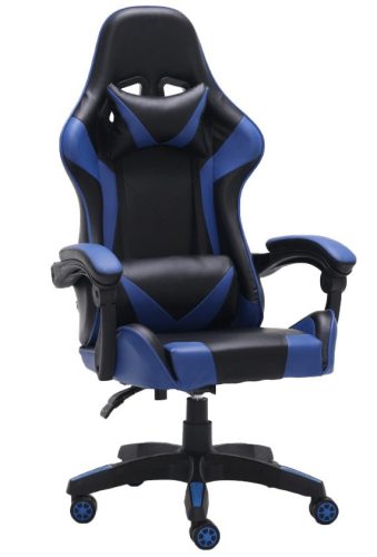 Gamer és irodai szék, Remus, 66x125x62 cm, kék