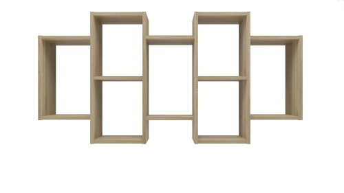 Aldabra Bilbao 7.0 fali polc, 129,5x65x20 cm, sonoma