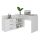 Aldabra Dany sarok íróasztal polccal, tárolóval, 120x76x50 cm, fehér