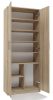 Aldabra Oliv 2D könyvespolc, irodai szekrény, 74x180x35 cm, sonoma