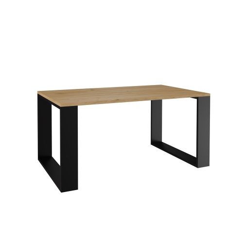 Aldabra Salon Loft modern dohányzóasztal, 90x50x58 cm, tölgy-fekete