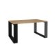 Aldabra Salon Loft modern dohányzóasztal, 90x50x58 cm, tölgy-fekete