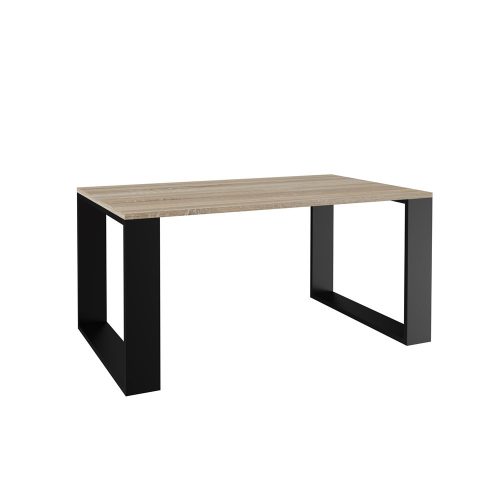 Aldabra MIX Salon Loft modern dohányzóasztal, 90x50x58 cm, sonoma-fekete
