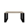 Aldabra MIX Salon Loft modern dohányzóasztal, 90x50x58 cm, sonoma-fekete