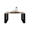 Aldabra MIX Salon Loft modern dohányzóasztal, 90x50x58 cm, sonoma-fekete