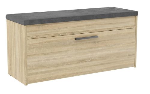 Aldabra Parma cipőtároló pad, 100x49x35 cm, sonoma