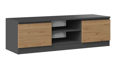 Aldabra RTV120 TV állvány, 120x36x40 cm, antracit-tölgy