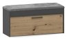 Aldabra Parma cipősszekrény, 100x49x35 cm, antracit-tölgy
