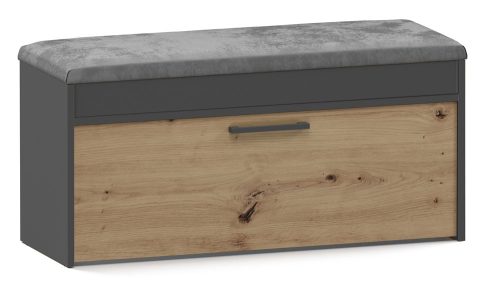 Aldabra Parma cipősszekrény, 100x49x35 cm, antracit-tölgy