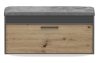Aldabra Parma cipősszekrény, 100x49x35 cm, antracit-tölgy