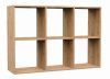 Aldabra Malax 2x3 polc, 110x75x30 cm, tölgy