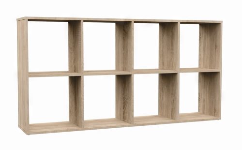 Aldabra Malax 2x4 polc, 147x75x30 cm, sonoma