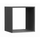 Aldabra Malax polc, 34,5x34,5x29,5 cm, antracit