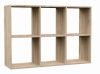 Aldabra Malax 2x3 polc, 110x75x30 cm, sonoma