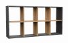 Aldabra Malax 2x4 polc, 147x75x30 cm, antracit-tölgy