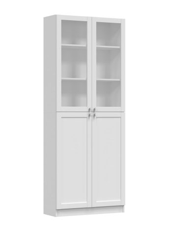 Aldabra PAFOS W80/2SH polcos szekrény 200x80, 80,5x200x31 cm, fehér