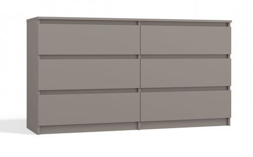 Aldabra M6 140 fiókos szekrény, 138x75x40 cm, agyag színű
