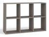 Aldabra Malax 2x3 polc, 110x75x30 cm, agyag színű