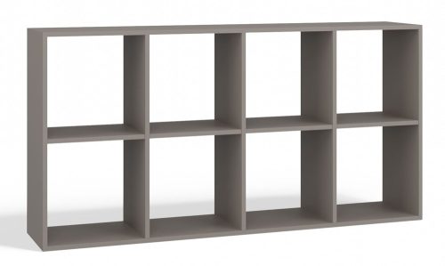 Aldabra Malax 2x4 polc, 147x75x30 cm, agyag színű