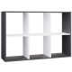 Aldabra Malax 2x3 polc, 110x75x30 cm, antracit-fehér